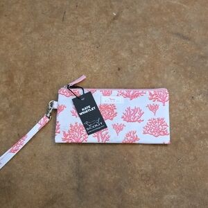 Scout Coral Patterned Wristlet